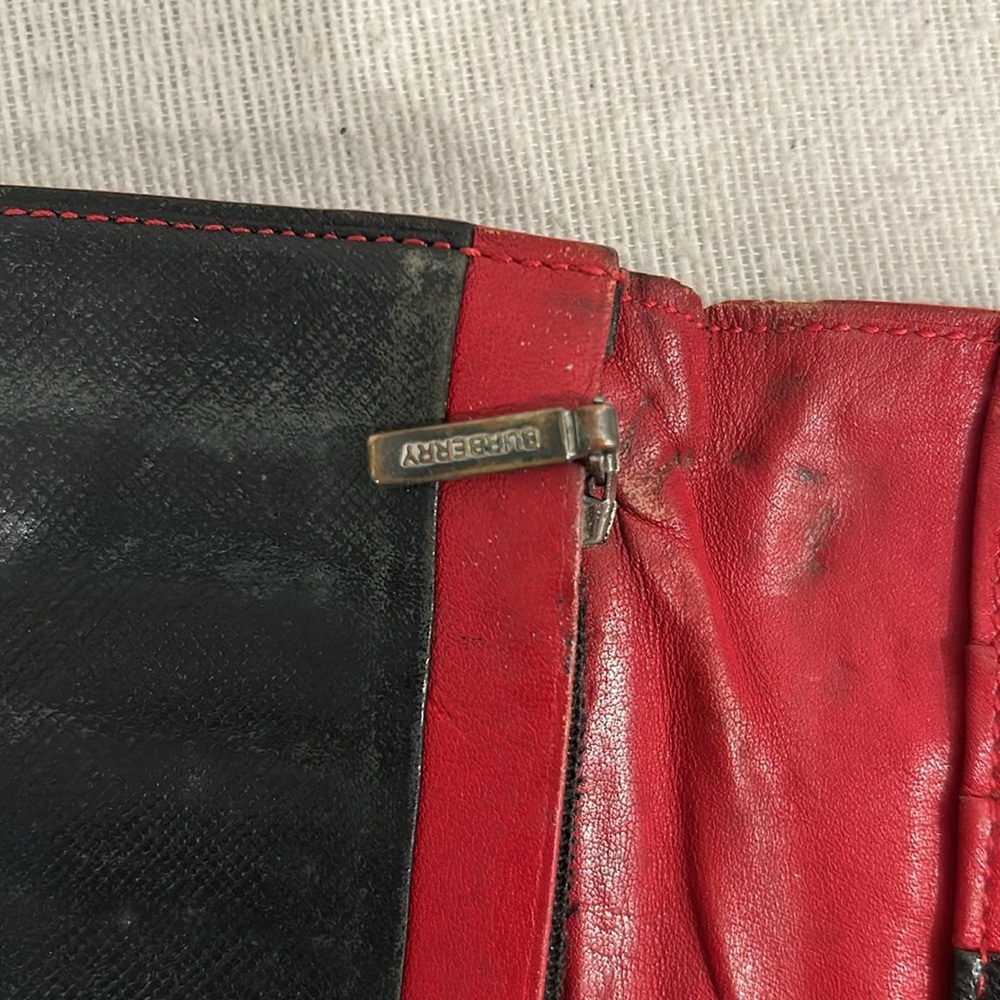 Burberry Black Leather Bifold Long Wallet - Picture 11 of 12